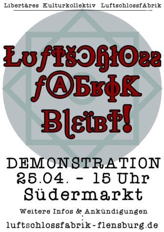 Luftschlossfabrik Demo 25.4.2015