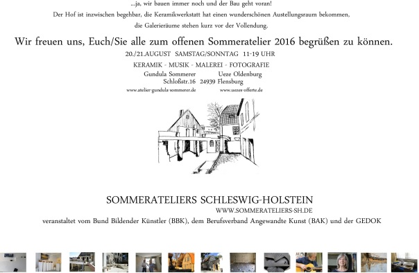 Einladung Sommeratelier Schloßstr. 16